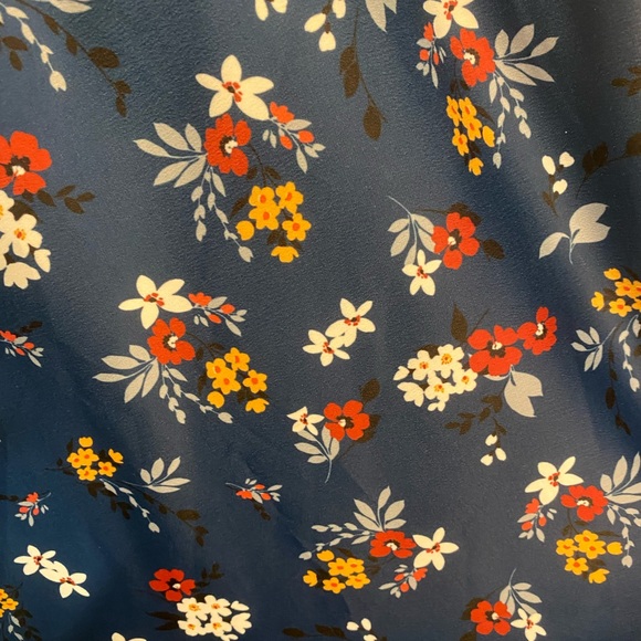 ELOQUII Plus Size 14 Floral Midi Skirt - Picture 3 of 6